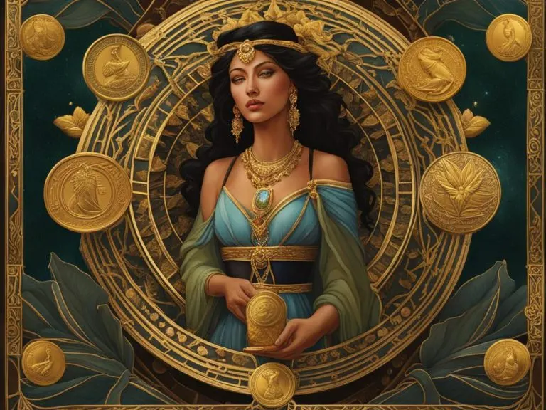 Significado de Nueve de Oros en el Tarot