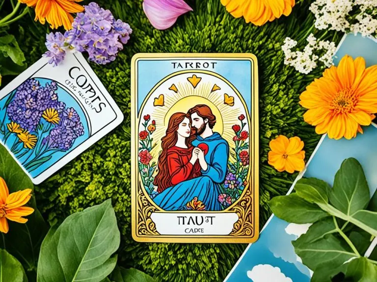 Significado de Nueve de Copas en el Tarot en una tirada de Amor