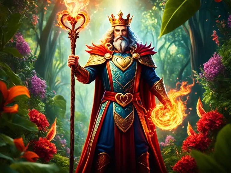 Significado de Rey de Bastos en el Tarot en una tirada de amor
