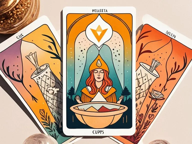 Significado de Siete de Copas en el Tarot en una tirada de Amor