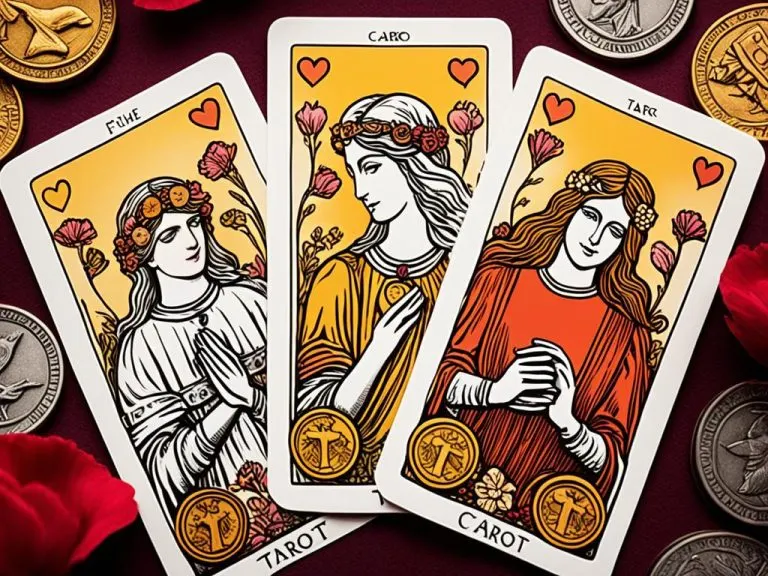 Significado de Cuatro de Oros en el Tarot en una tirada de amor
