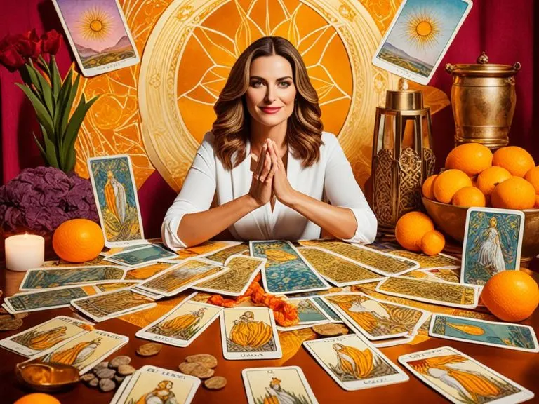 Significado de Nueve de Oros en el Tarot en una tirada de amor