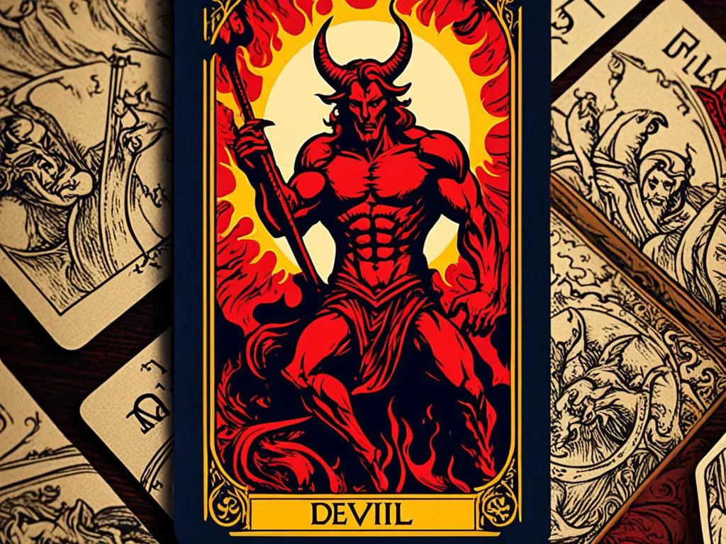 Representación del Diablo en el tarot de Marsella