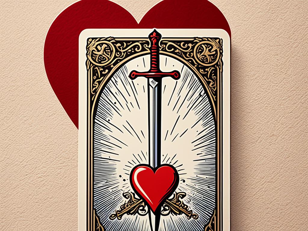 Significado de As de Espadas en el Tarot en una tirada de amor