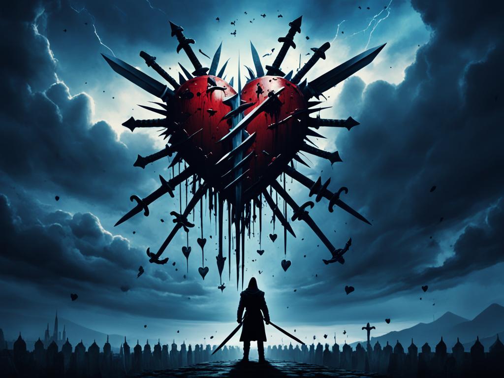 Significado de Cinco de Espadas en el Tarot en una tirada de amor
