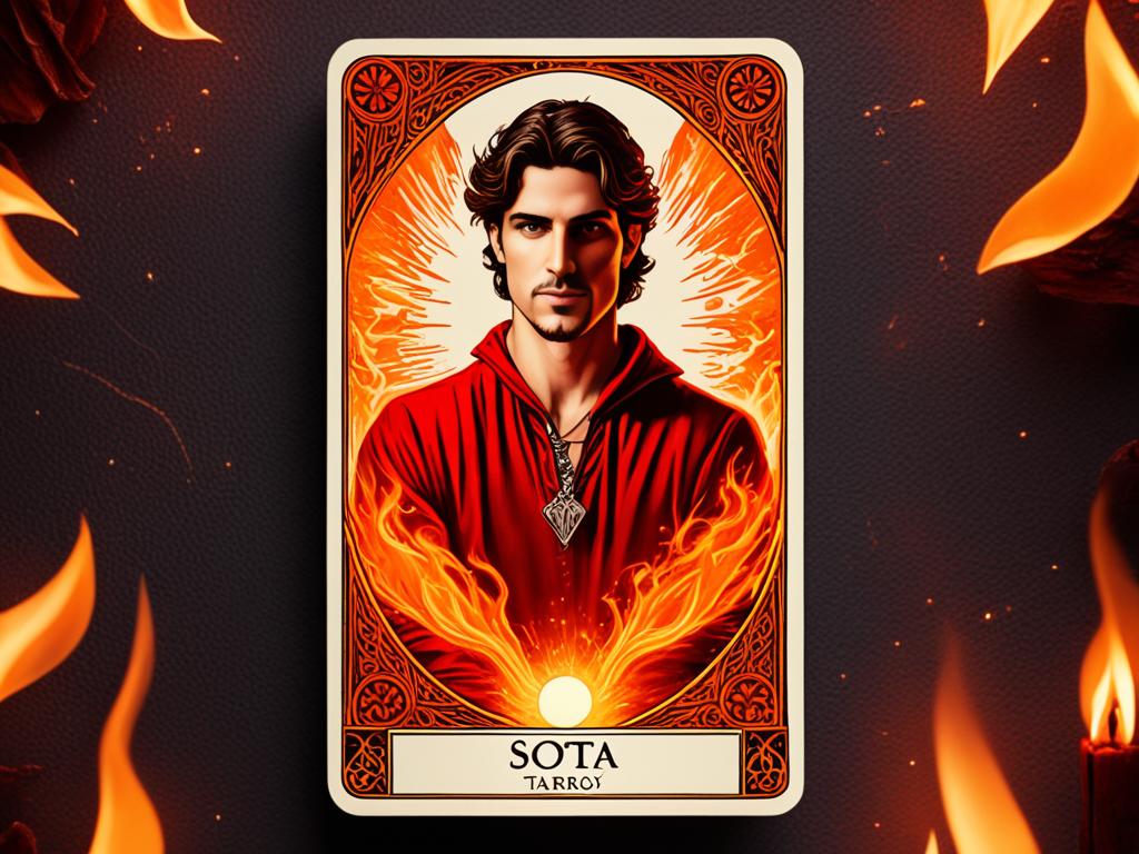 Significado de Sota de Bastos en el Tarot en una tirada de amor