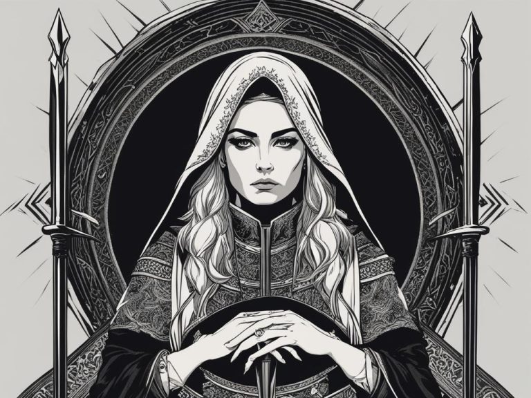 Significado de Sota de Espadas en el Tarot en una tirada de amor