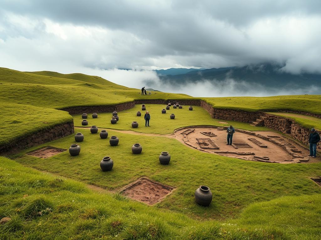 Excavaciones arqueológicas en el Páramo de las Tinajas Excavaciones arqueológicas en el Páramo de las Tinajas
